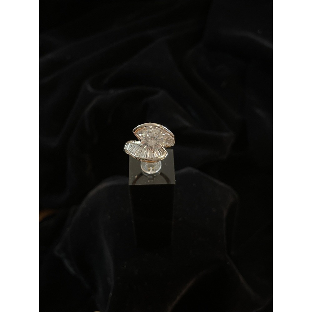 JTV PJM 9.25 Sterling Silver CZ Ring Size 5.25 - Picture 4 of 12